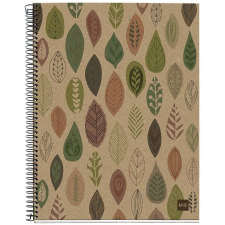 MIQUELRIUS Ecoleaves A5 vonalas spirálfüzet (A15289ELE21) (A15289ELE21) füzet