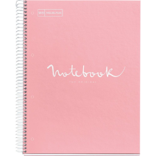 MIQUELRIUS Emotions 5x24 lapos A4 kockás spirálfüzet - Pink (A152387671) füzet
