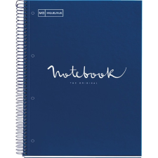 MIQUELRIUS emotions a4 pp 5x24 lapos navy kockás spirálfüzet a152387121 füzet