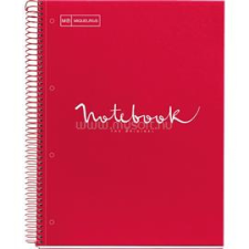 MIQUELRIUS Emotions A4 PP 5x24 lapos piros vonalas spirálfüzet (A152381400) füzet