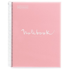 MIQUELRIUS emotions a5 pp 120 lapos pink kockás spirálfüzet a152265027 füzet
