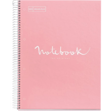 MIQUELRIUS Emotions Spirálfüzet A4 PP 5x24 lapos vonalas pink füzet