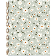 MIQUELRIUS Green Flowers A4 4x30 lap kockás spirálfüzet (A15296GR87) füzet