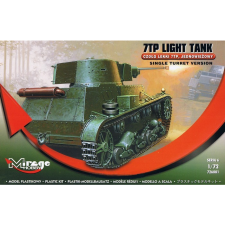 Mirage Hobby 7TP Egytornyú tank műanyag modell (1:72) (MMH-726001) autópálya és játékautó