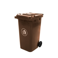 Mirpol Hulladéktároló 240L barna kerti tárolás