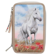  Miss Melody lovas 3 emeletes tolltartó - töltött - Poppy Sand tolltartó