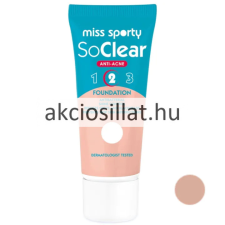 Miss Sporty So Clear alapozó 003 Dark 30ml smink alapozó