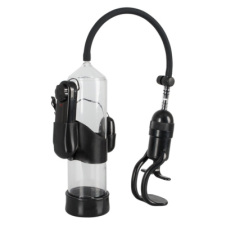  Mister Boner Vibrating - vibrációs péniszpumpa (áttetsző-fekete) péniszpumpa