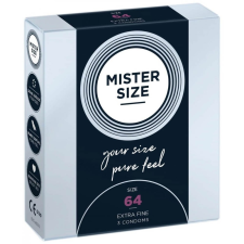 Mister Size 64 mm Condoms 3 pieces síkosító
