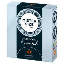 Mister Size Mister Size vékony óvszer - 57mm (3db) óvszer
