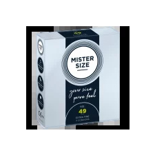 Mister Size vékony óvszer - 49 mm  Kiszerelés: 3 db óvszer