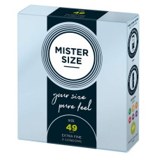 Mister Size vékony óvszer - 49mm (3db) óvszer