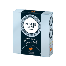 Mister Size vékony óvszer - 57mm (3db) óvszer