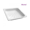  Mistral acéllemez zuhanytálca 90x90 szögletes