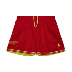  Mitchell & ness nba fashion neon mesh shorts vintage logo chicago bulls rövidnadrág férfi piros xxl