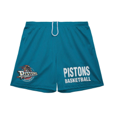  Mitchell & ness nba gameday mesh 7in shorts vintage logo detroit pistons rövidnadrág férfi kék l