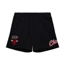  Mitchell & ness nba postgame fleece shorts vintage logo chicago bulls rövidnadrág férfi fekete xl