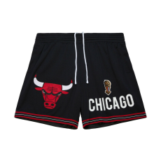 Mitchell & Ness NBA Team Origins 7In Mesh Shorts Vintage Logo Chicago Bulls rövidnadrág Fekete S