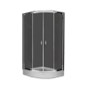 MIX Vela Banyo TMP zuhanykabin - 90 ÍVES - 5 mm víztiszta vízlepergető üveggel - 90 x 90 x 190 cm