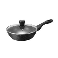 MK Home Bevonatos serpenyő üvegfedővel 24cm edény