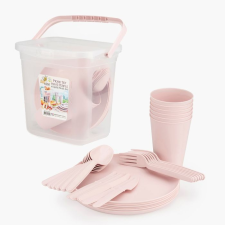 MK Home Kemping étkészlet, tárolóval 32+1 darabos (színválasztás) konyhai eszköz