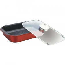 MK Home Márványbevonatos sütőtál, üvegfedővel 39 cm sütés és főzés
