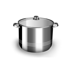 MK Home Rozsdamentes fazék üvegfedővel 9 liter edény