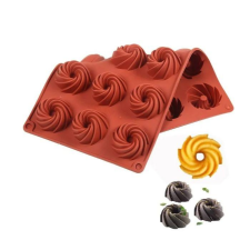 MK Home Szilikon spirál sütőforma 12 darabos konyhai eszköz