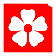 Mk Kreatív Stúdió 4x4cm Csillámtetoválás sablon virág 13 csillámtetoválás