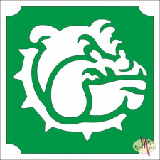 Mk Kreatív Stúdió 5x5 cm-es Csillámtetoválás sablon - Bulldog 93 csillámtetoválás