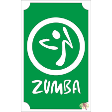 Mk Kreatív Stúdió 8x5 cm-es Csillámtetoválás sablon - Zumba 9 csillámtetoválás