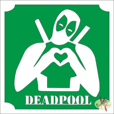 Mk Kreatív Stúdió Csillámtetoválás sablon - Deadpool 270 csillámtetoválás