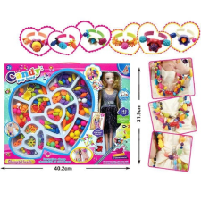 MK Toys Candy ékszerkészítő szett babával kreatív és készségfejlesztő