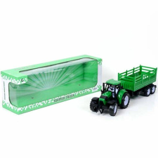 MK Toys Farm traktor kéttengelyes tartálykocsival autópálya és játékautó