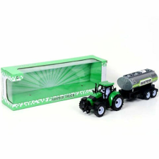 MK Toys Farm traktor vizes tartálykocsival autópálya és játékautó