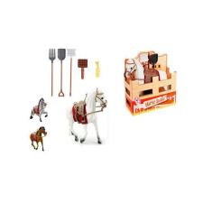 MK Toys Lovas játékszett nyereggel és szerszámokkal 16cm többféle változatban játékfigura