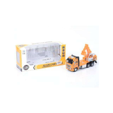 MK Toys Markolós teherautó sárga színben fénnyel és hanggal 1/38 autópálya és játékautó