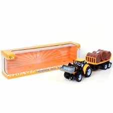MK Toys Munkagép pótkocsival és hordókkal autópálya és játékautó