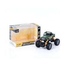 MK Toys Off-Road hátrahúzós zöld terepjáró 1/32 autópálya és játékautó