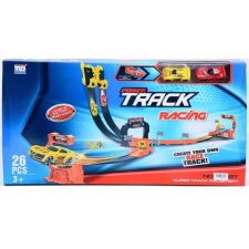 MK Toys Power Track sport versenypálya hurokkal és két hátrahúzós kisautóval autópálya és játékautó