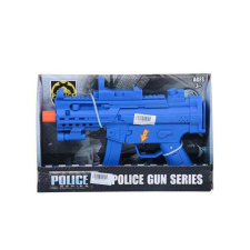 MK Toys Rendőrségi gépfegyver hang effektekkel kék színben katonásdi
