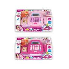 MK Toys Rózsaszín elektronikus pénztárgép kiegészítőkkel kétféle változatban vásárlás