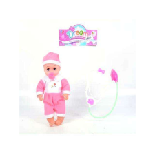 MK Toys Ruhás baba sztetoszkóppal 31cm - többféle színben baba