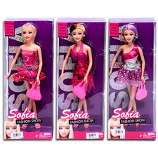 MK Toys Sofia Fashion Show baba pink ruhában 3 változatban baba