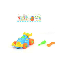 MK Toys Színes szétszedhető versenyautó szerszámokkal autópálya és játékautó