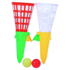 MK Toys Tölcséres kilövő labdajáték szett 2db kilövővel és labdával strandjáték