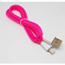  ML0802R USB kábel iPhone/iPad-hez, lightning kábel, rózsaszín 1m tablet kellék