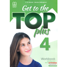 MM Publications Get to the Top Plus 4 Workbook Including Extra Grammar Practice nyelvkönyv, szótár