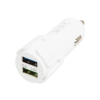 MNC 54931Wh Szivargyújtó adapter 2 x USB aljzattal, fehér