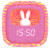 Mob Billy Clock and light - Pink Zebra